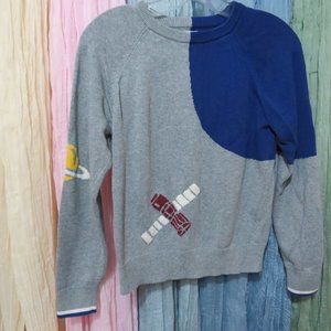 Gap Kids "Outer Space" Intarsia Sweater XL / 12